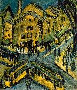 Ernst Ludwig Kirchner Nollendorfplatz, Sweden oil painting artist